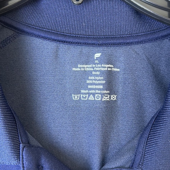 Fabletics Mens The Training Day Polo Navy Size XL NWT - Picture 5 of 10
